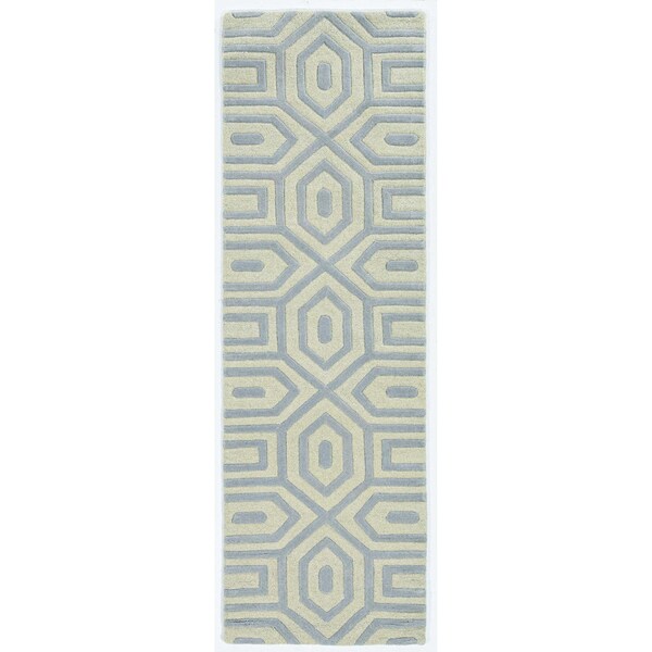 Homeroots 2 ft. 3 in. x 7 ft. 6 in. Runner Wool Grey Area Rug 354089 - main